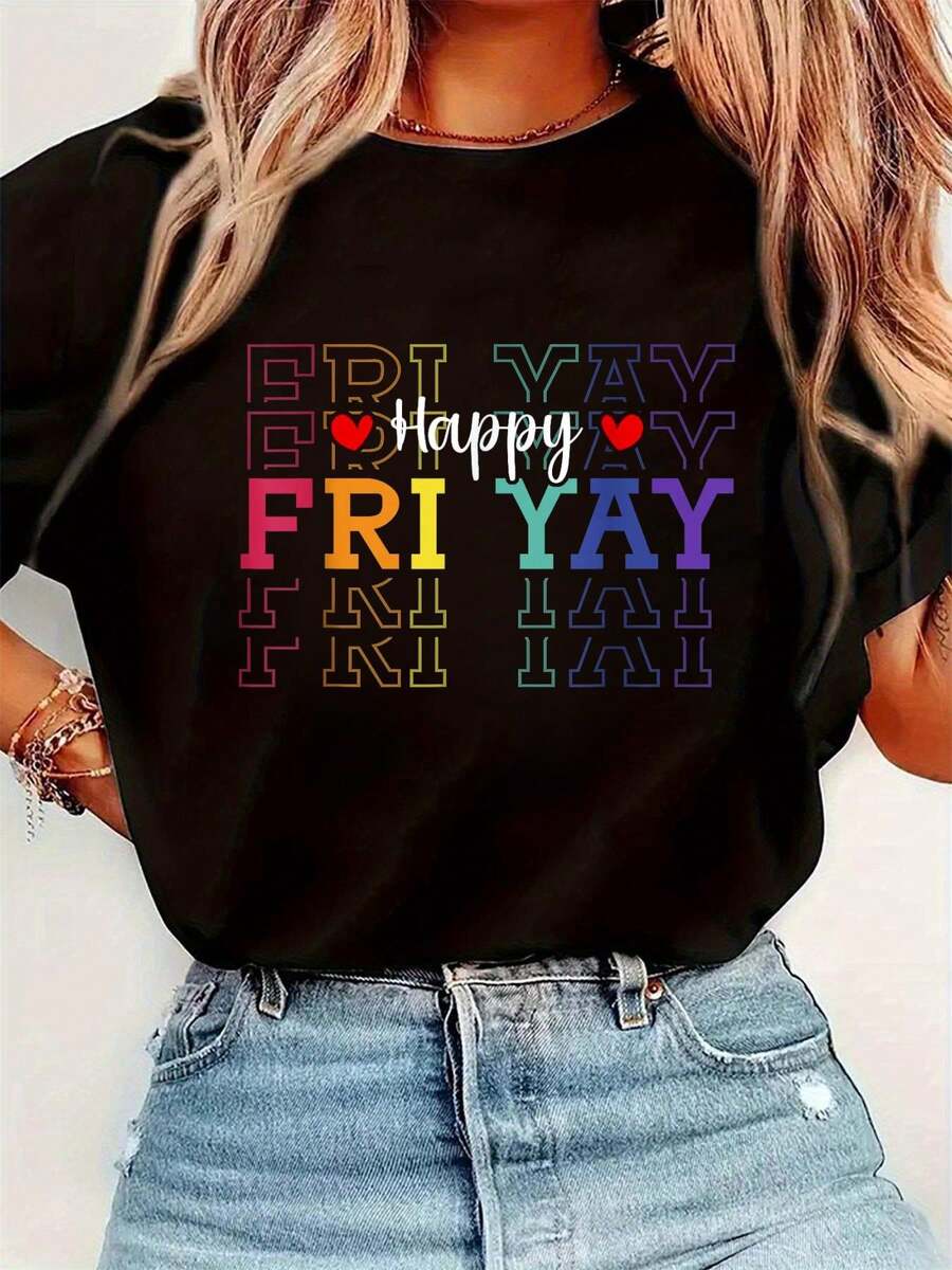 Funny Friday Lover Graphic Pri - Tee Graphic Print recension och pris