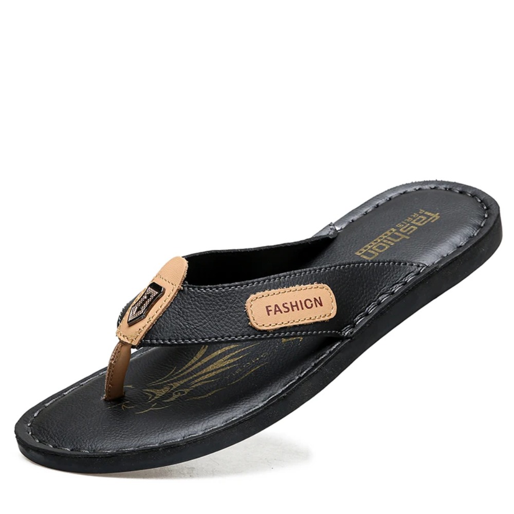 Men's Leather Flip Flops Summe - Flip Flop Leather Men recension och pris