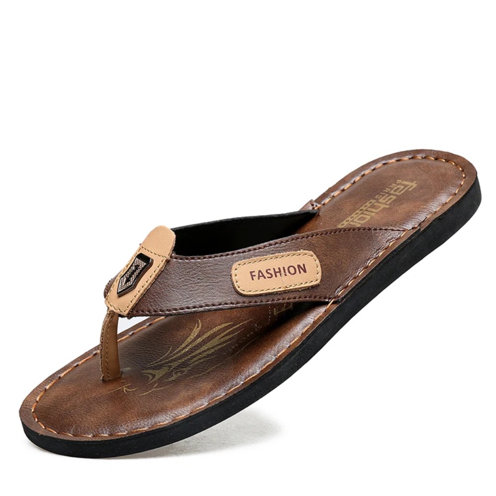Men's Leather Flip Flops Summe - Flip Flop Leather Men recension och pris