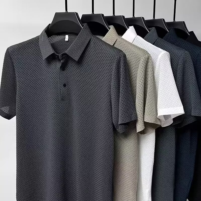 Summer New Men's Lop-up Hollow - Polo Shirt Pique recension och pris
