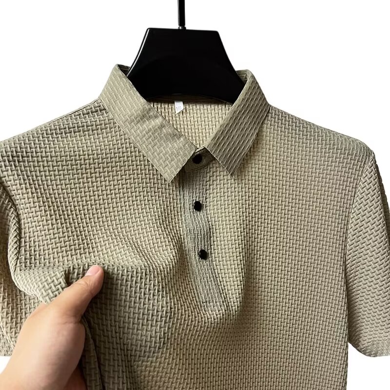 Summer New Men's Lop-up Hollow - Polo Shirt Pique recension och pris