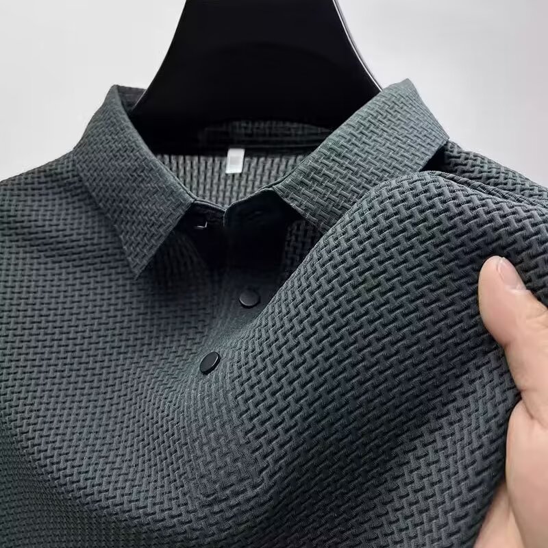 Summer New Men's Lop-up Hollow - Polo Shirt Pique recension och pris