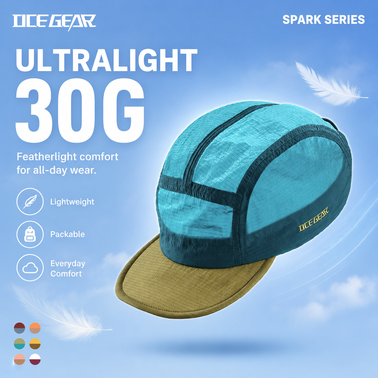30g Ultralight 5 Panel Hiking  - Packable Hat Nylon recension och pris