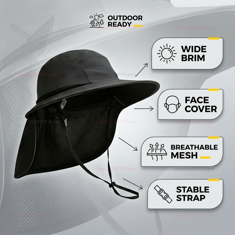 Unisex Wide Brim Panama Straw  - Bucket Hat Straw recension och pris