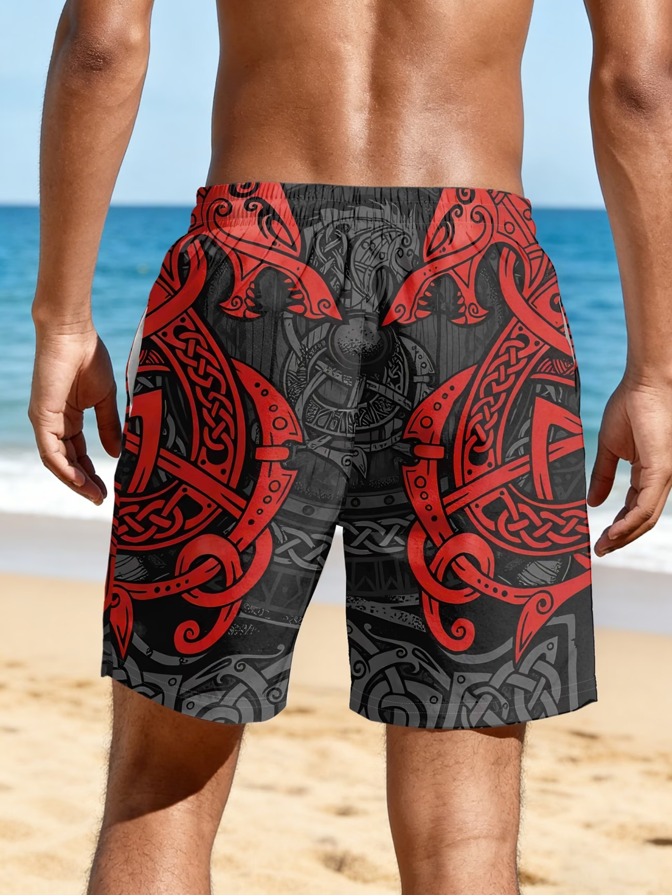 Men Viking Celtic Dragon Triba - Trunks Board Surf recension och pris