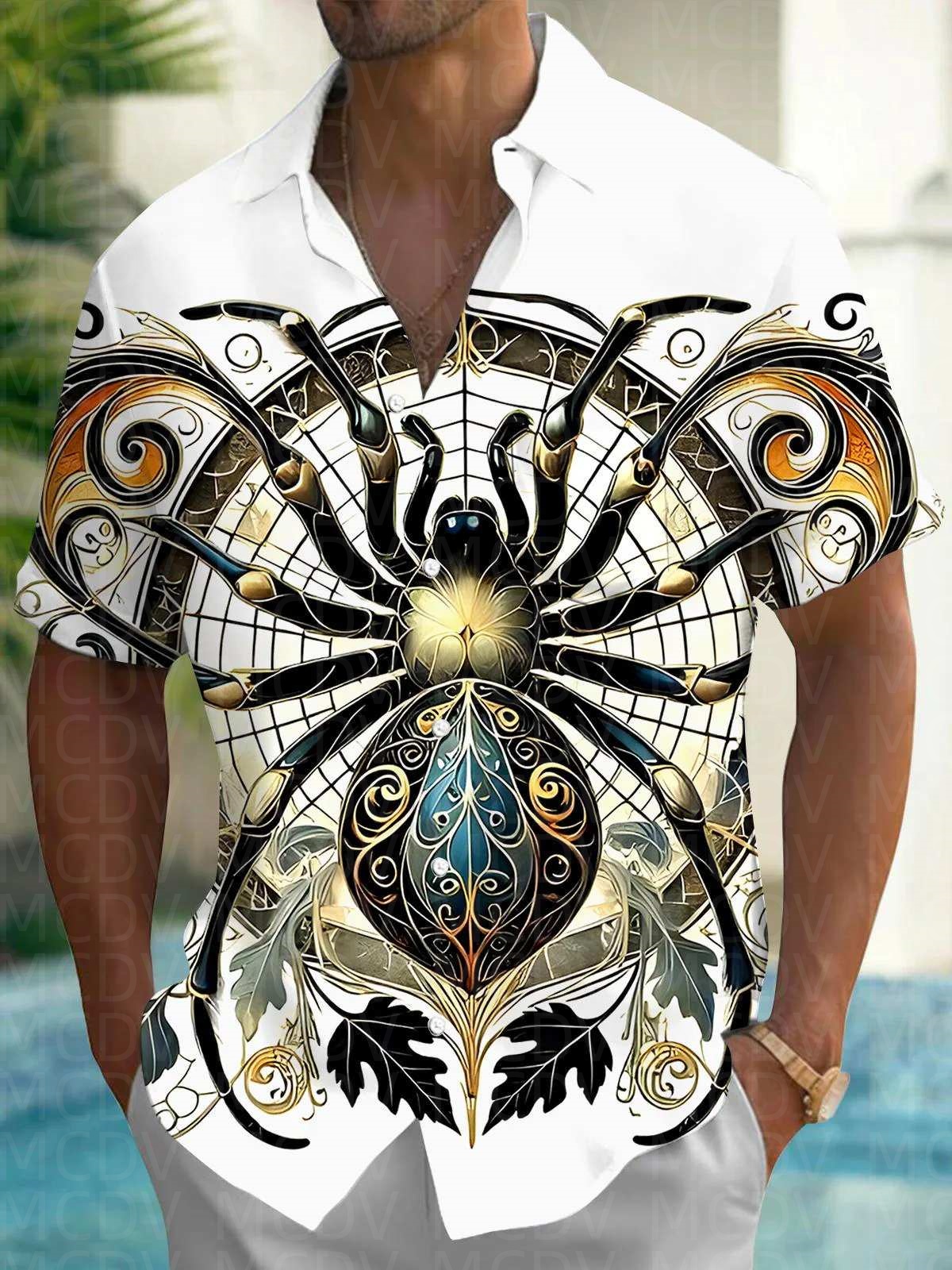 Bird Pattern Men's Hawaiian Sh - Shirt Camp Collar recension och pris