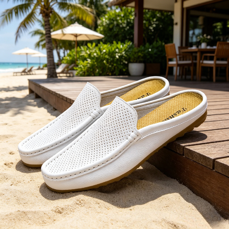 Men Casual Loafers Fashion Out - Flip Flop Leather Men recension och pris