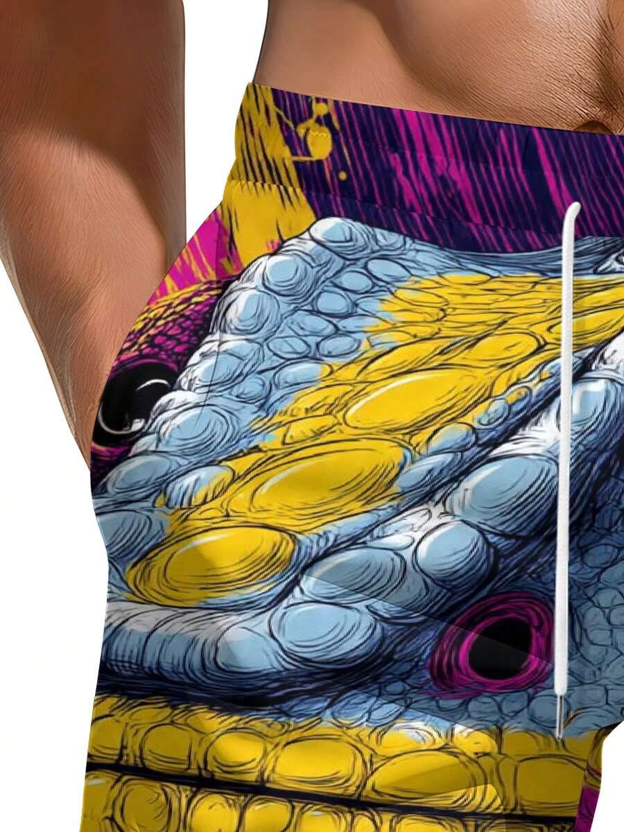 Mens Vibrant Chameleon Scale P - Swim Trunk Quick Dry recension och pris