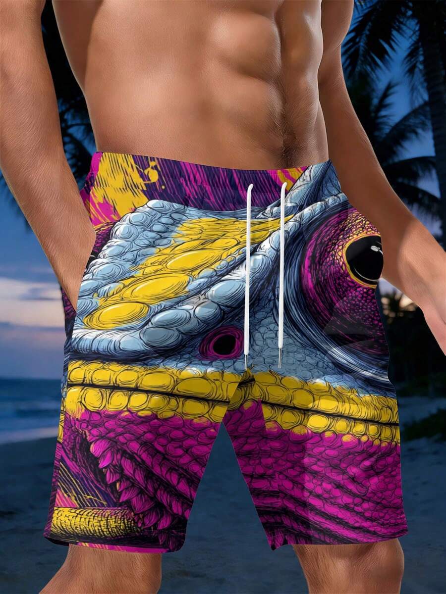 Mens Vibrant Chameleon Scale P - Swim Trunk Quick Dry recension och pris