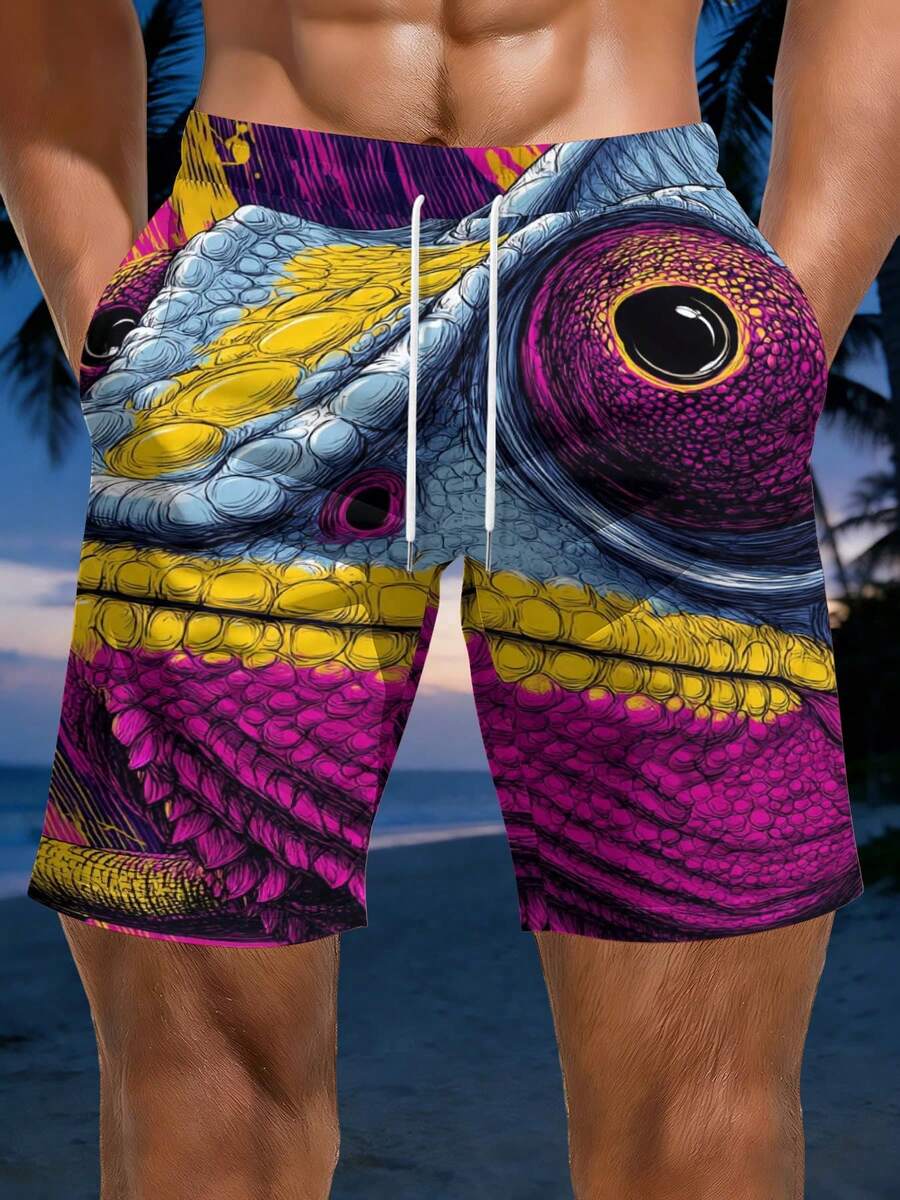 Mens Vibrant Chameleon Scale P - Swim Trunk Quick Dry recension och pris