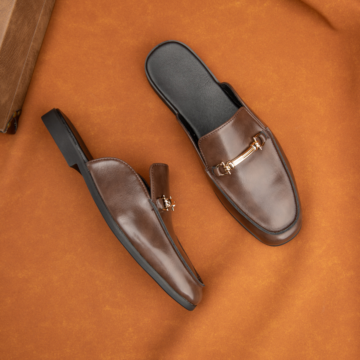 Fashion Men's Slip-on Half Sli - Flip Flop Leather Men recension och pris