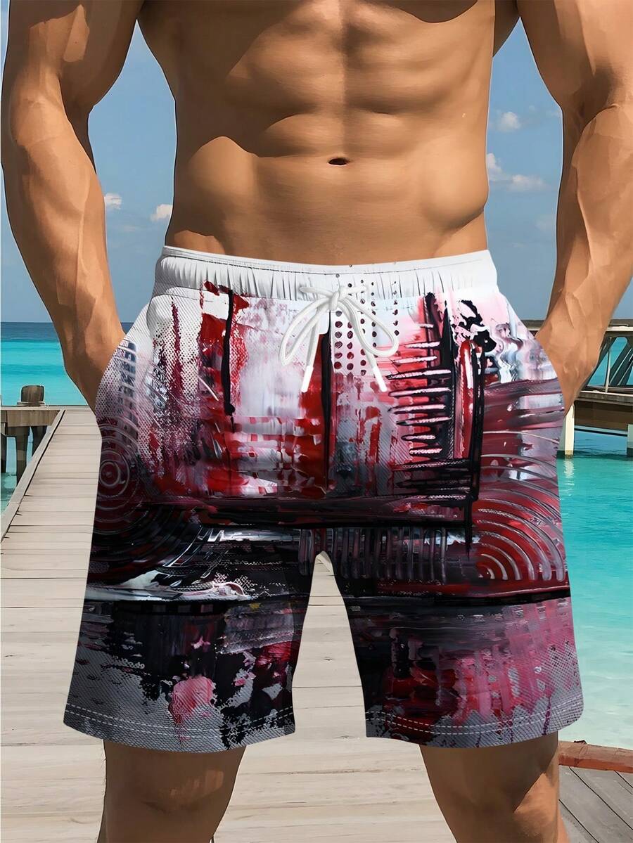 Mens Abstract Artistic Swim Tr - Swim Trunk Quick Dry recension och pris