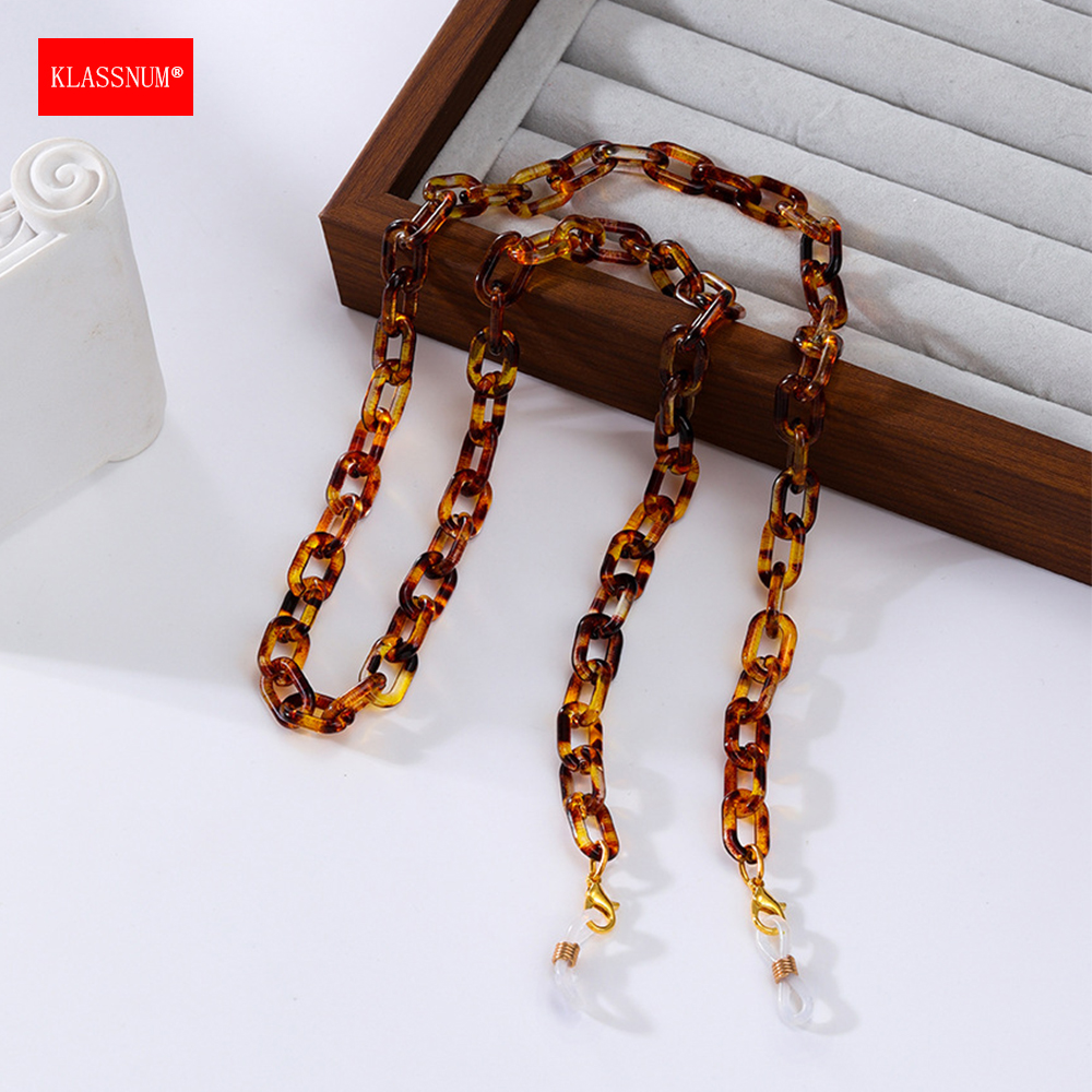 KLASSNUM Multicolor Brown Acry - Sunglass Retainer Cord recension och pris