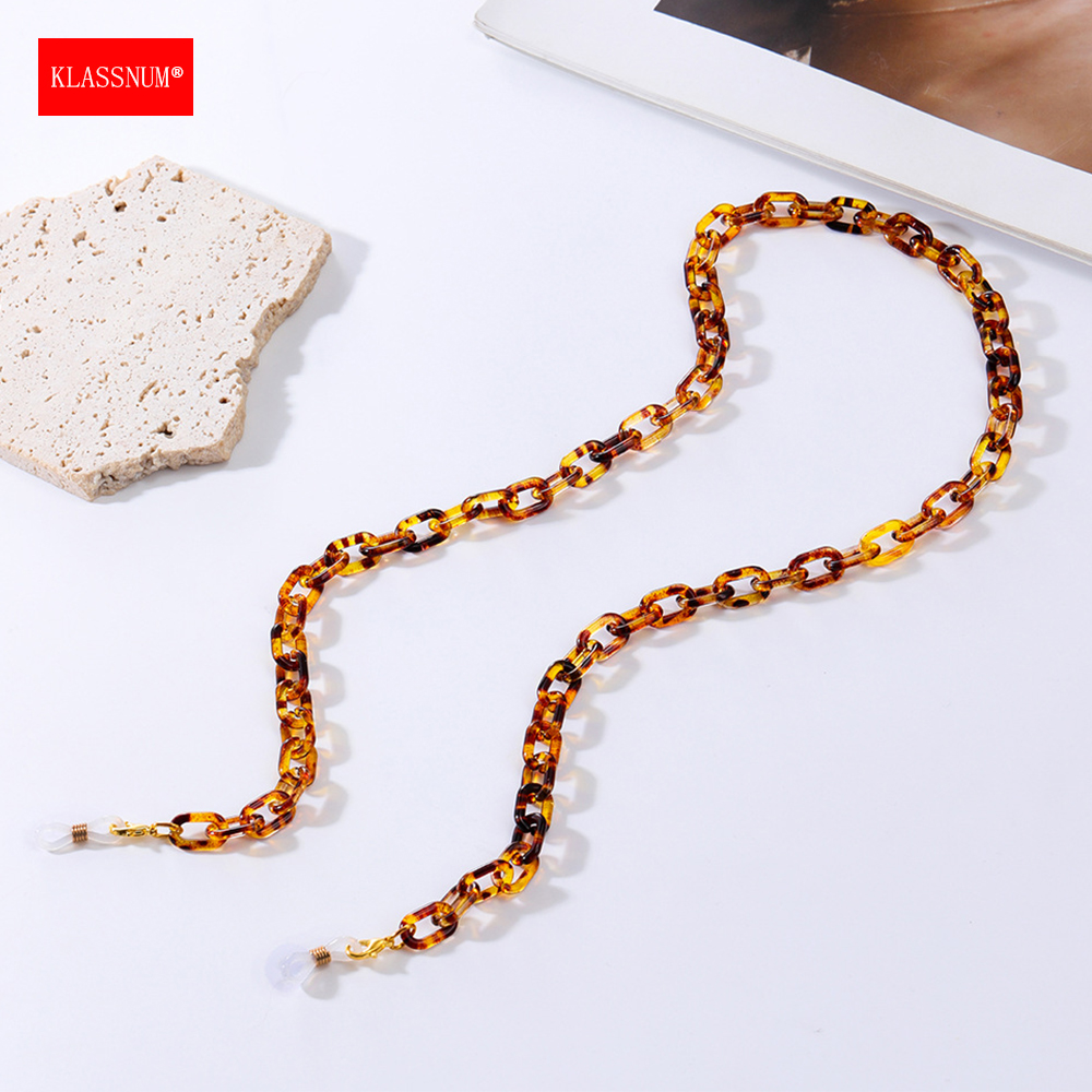 KLASSNUM Multicolor Brown Acry - Sunglass Retainer Cord recension och pris