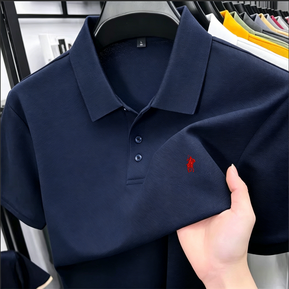 2026 Summer Men's Pique Cotton - Polo Shirt Pique recension och pris