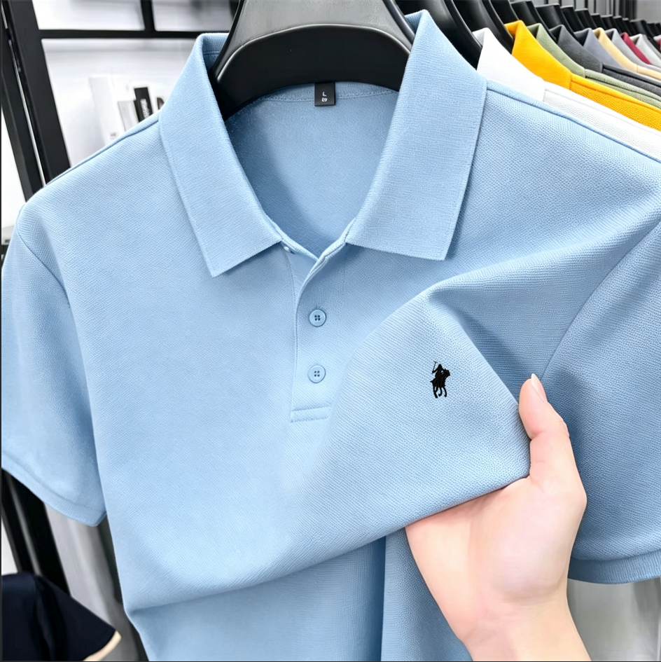 2026 Summer Men's Pique Cotton - Polo Shirt Pique recension och pris