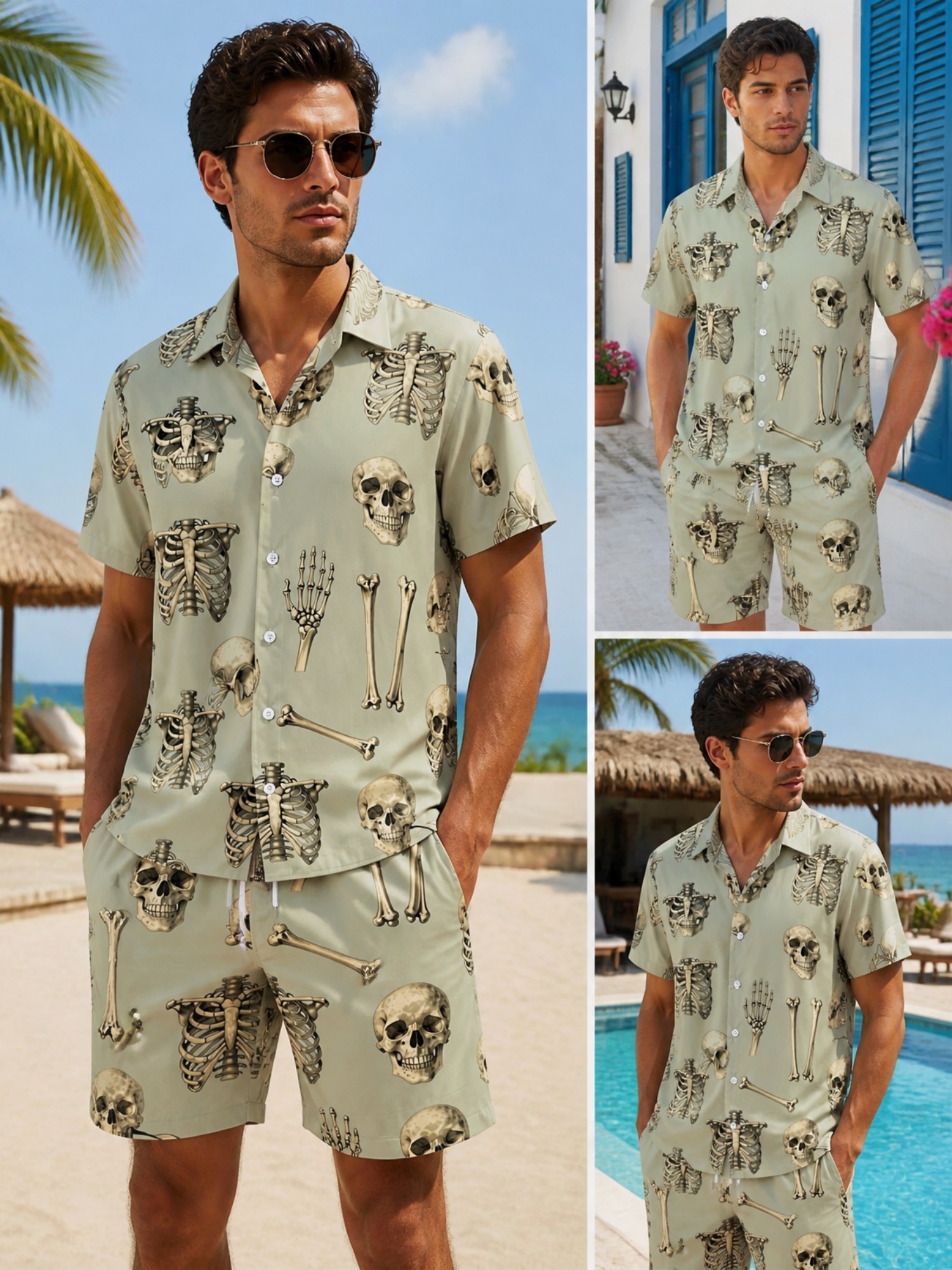 Mens Floral Short Sleeve Shirt - Resort Shirt Floral recension och pris