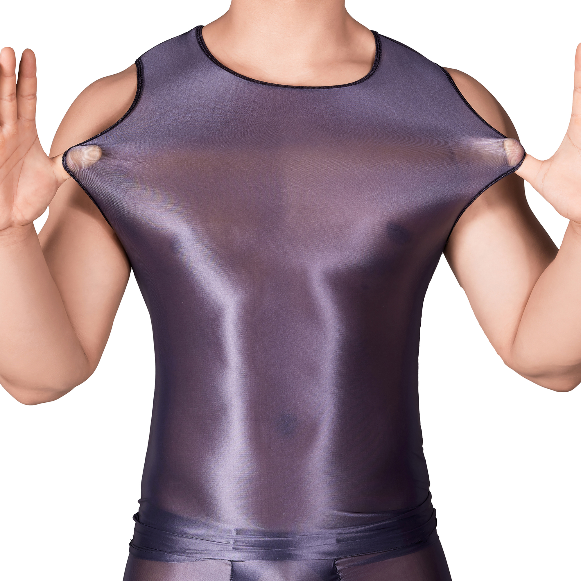 Solid Color Men's Slim Smooth  - Tank Top Muscle recension och pris