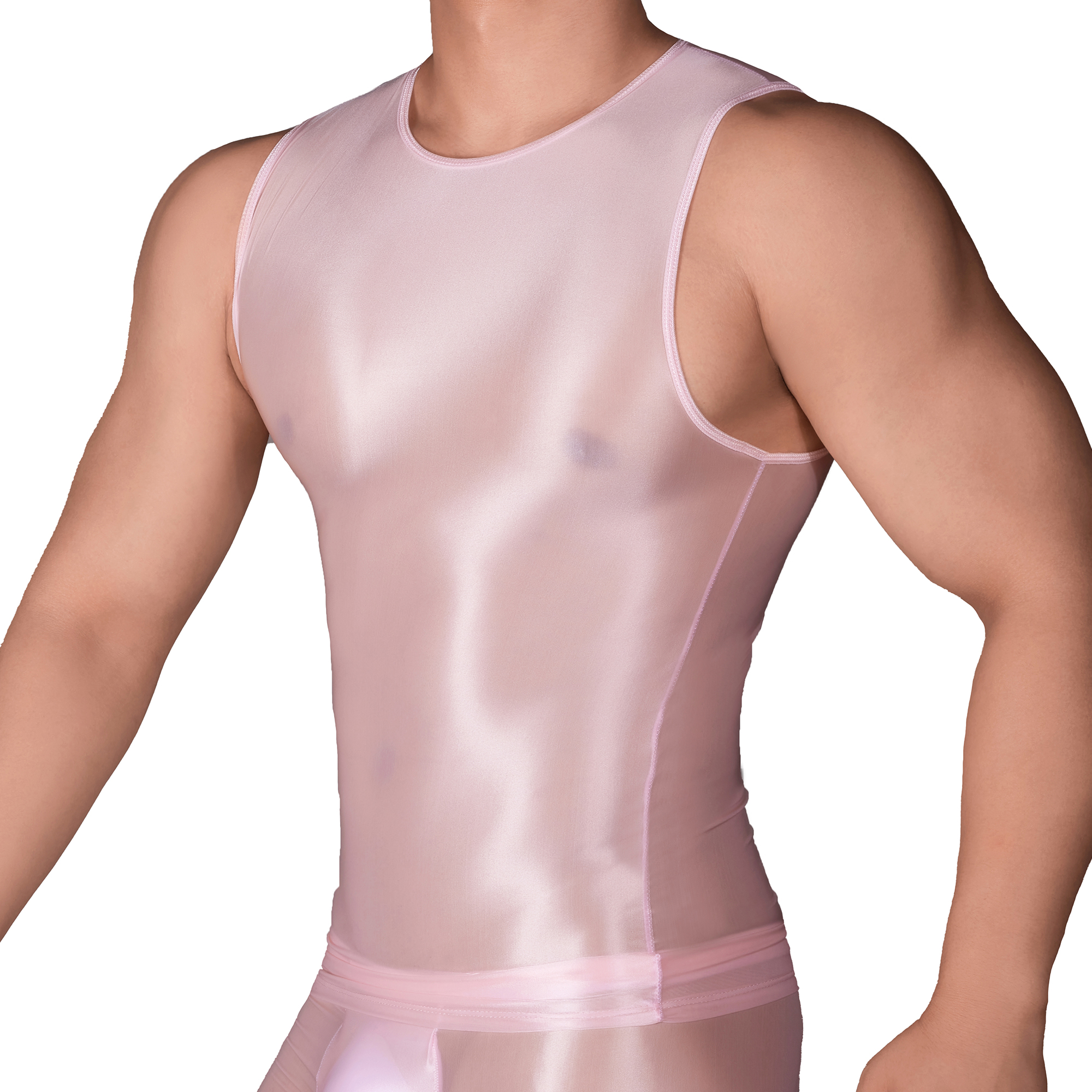 Solid Color Men's Slim Smooth  - Tank Top Muscle recension och pris