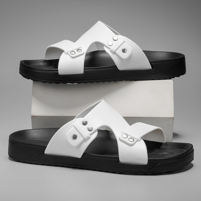 2026 New Men's Slippers Luxury - Flip Flop Leather Men recension och pris
