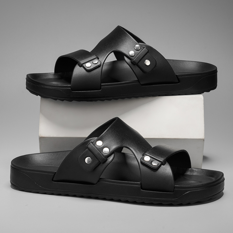 2026 New Men's Slippers Luxury - Flip Flop Leather Men recension och pris