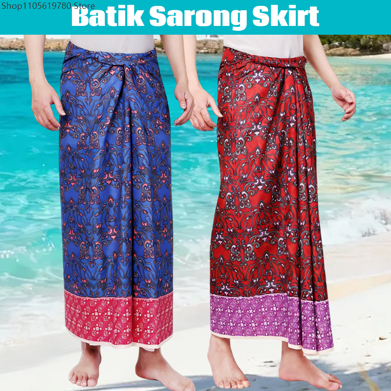 Ethnic Batik Sarong Wrap Skirt - Sarong Men Wrap recension och pris