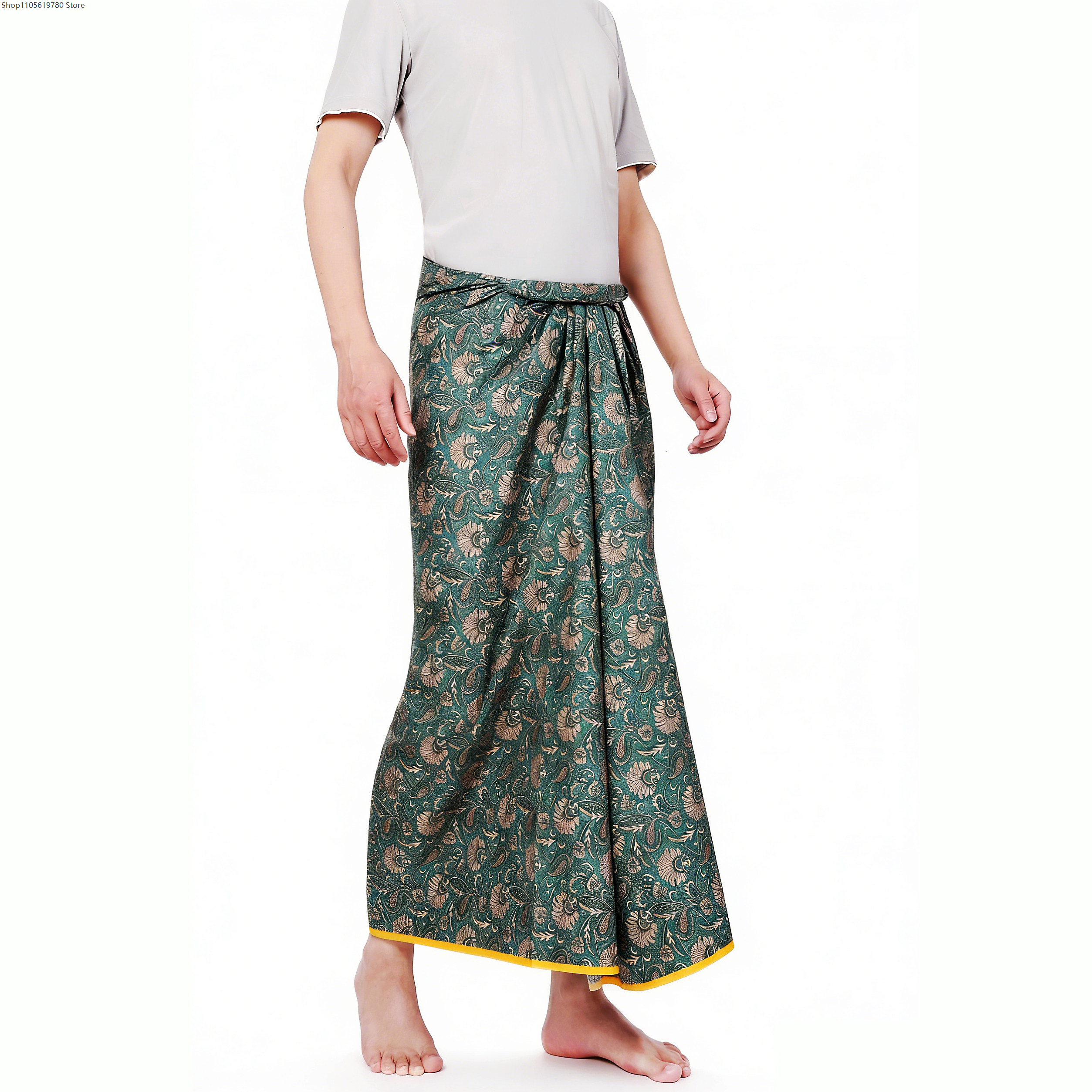 Ethnic Batik Sarong Wrap Skirt - Sarong Men Wrap recension och pris