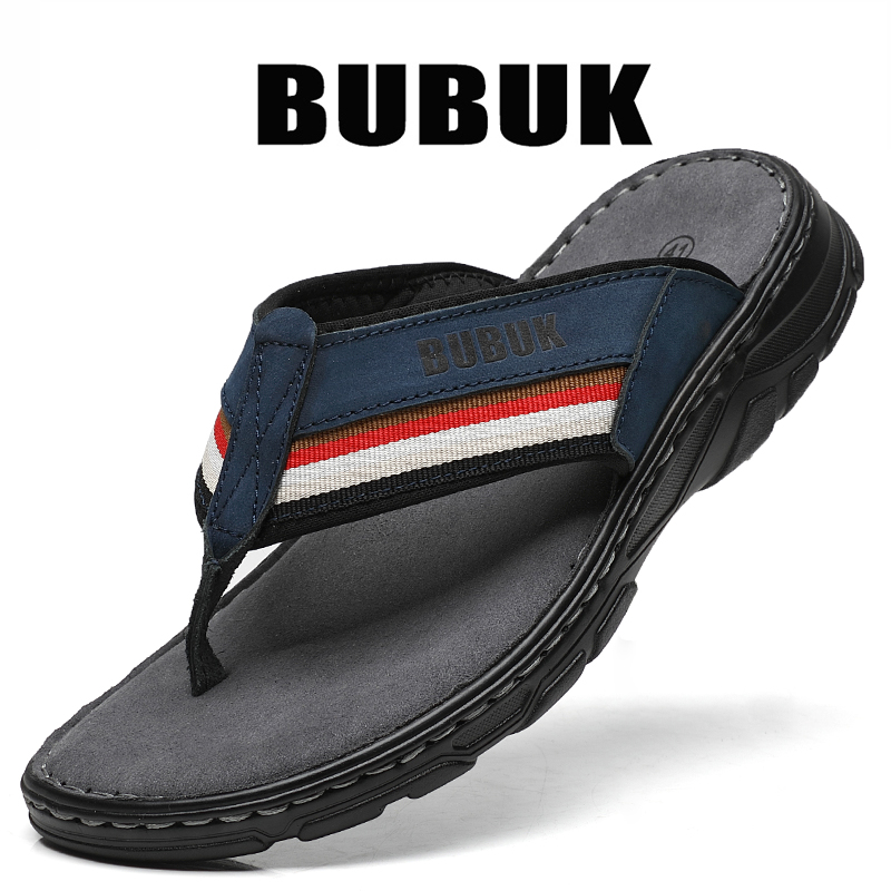 Bubuk Men's First-Layer Cowhid - Flip Flop Leather Men recension och pris
