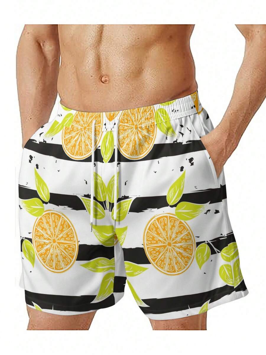 Mens Loose Fit Swim Trunks Wit - Swim Trunk Quick Dry recension och pris