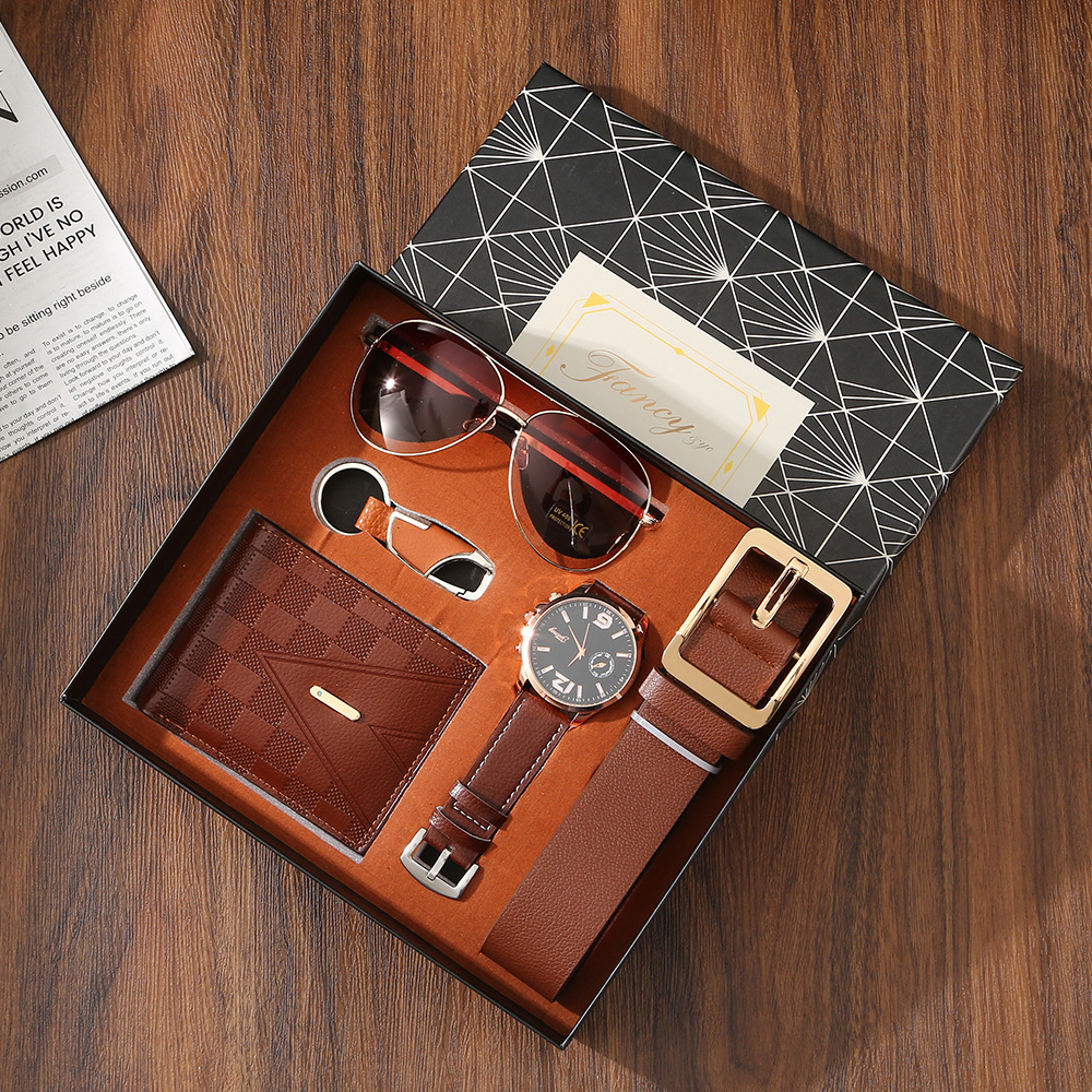 New Mens Watch Set with Gift B - Sunglass Retainer Cord recension och pris