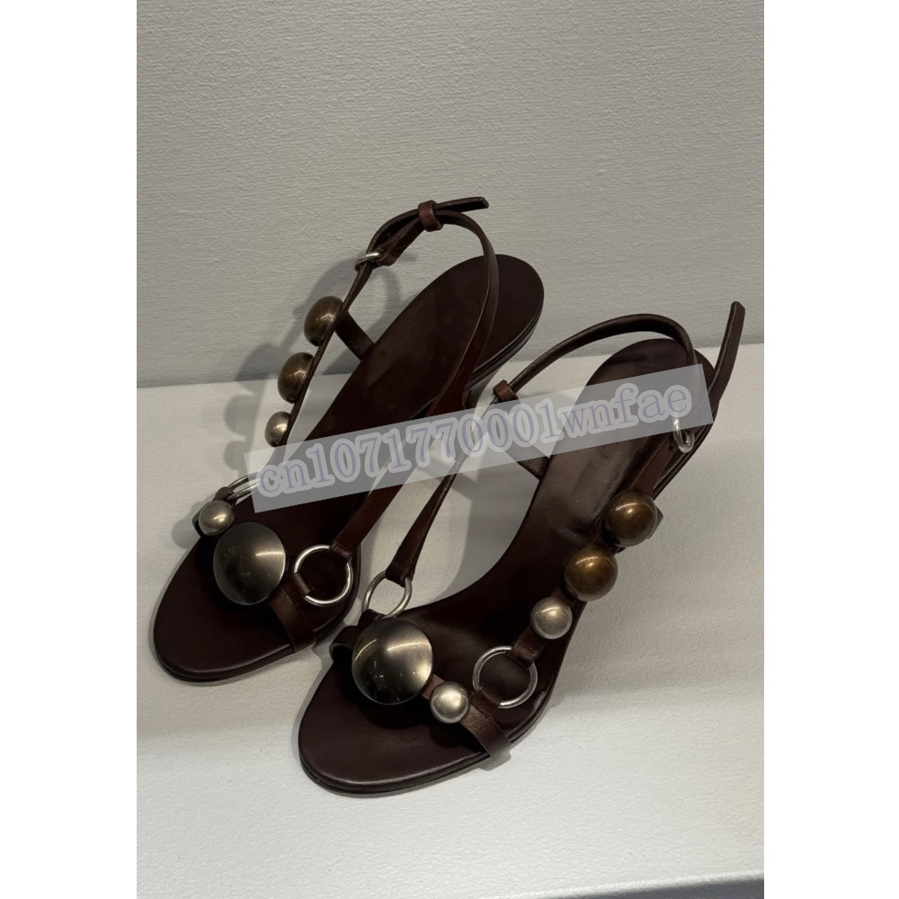Women Brown Leather Slingback  - Casual Sandal Leather recension och pris