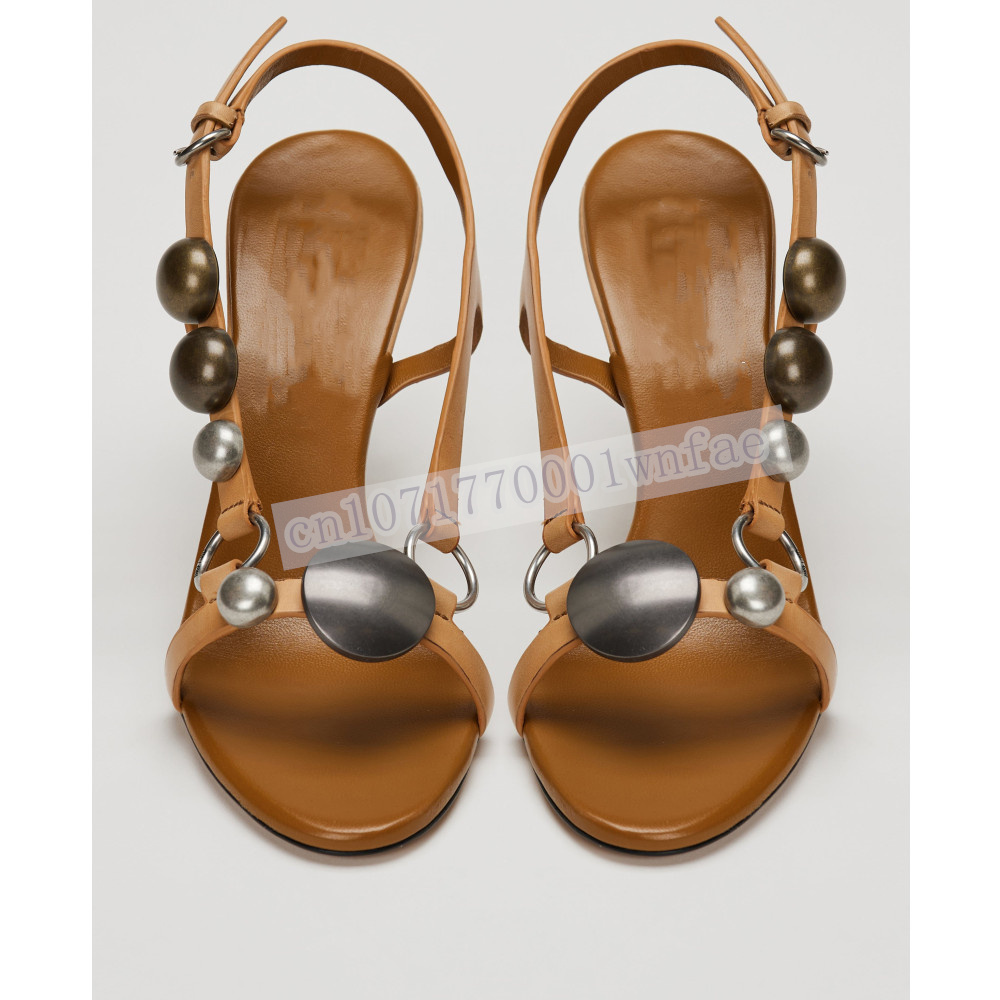 Women Brown Leather Slingback  - Casual Sandal Leather recension och pris