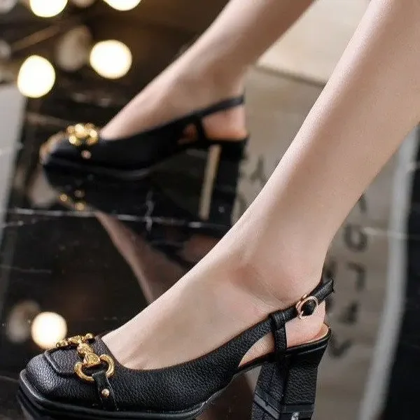 2026 New Retro Square Head Hig - Casual Sandal Leather recension och pris