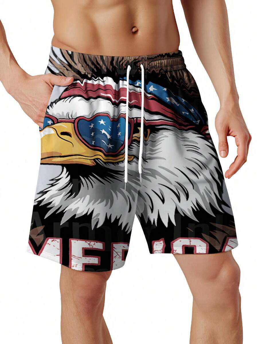 Patriotic Mens Swim Trunks Wit - Swim Trunk Quick Dry recension och pris