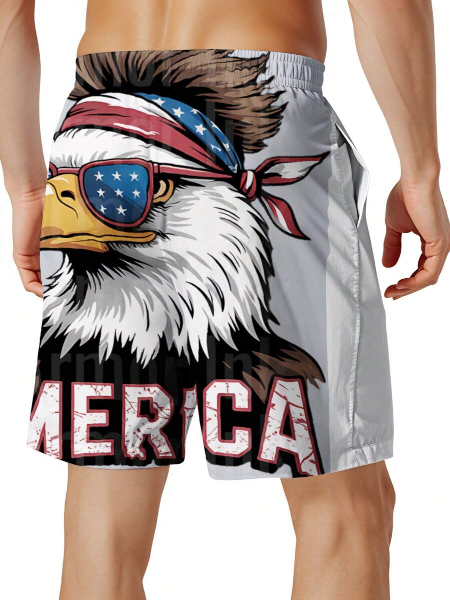 Patriotic Mens Swim Trunks Wit - Swim Trunk Quick Dry recension och pris