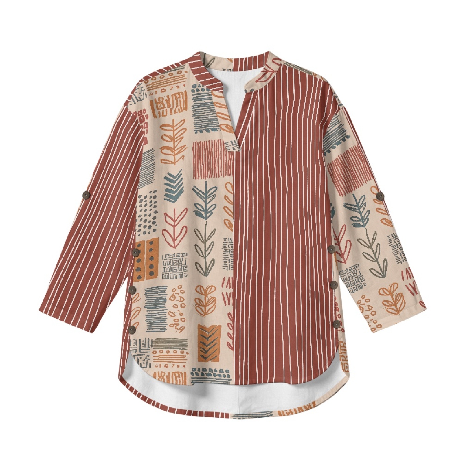 INSTANTARTS Women'S Linen V-Ne - Linen Shirt Breathable recension och pris