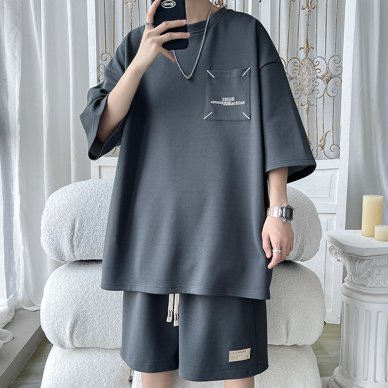 Men's Casual 2-Piece Sportswea - Shirt Camp Collar recension och pris